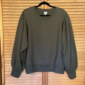 A New Day, olive green, sweatshirt